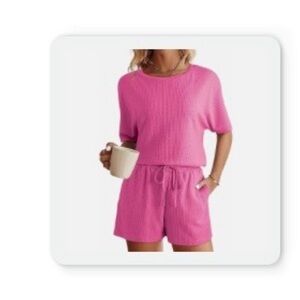 Pink short Set with pockets
